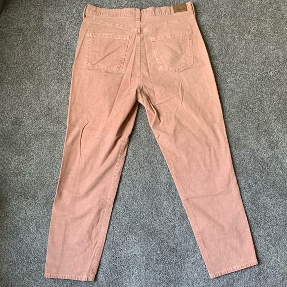 American Eagle Pink Corduroys Mom Jeans 10 - Picture 4 of 7